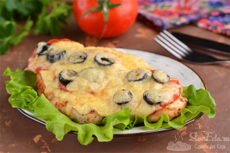 Курица по-французски 300гр – НГ / Chicken in french NY