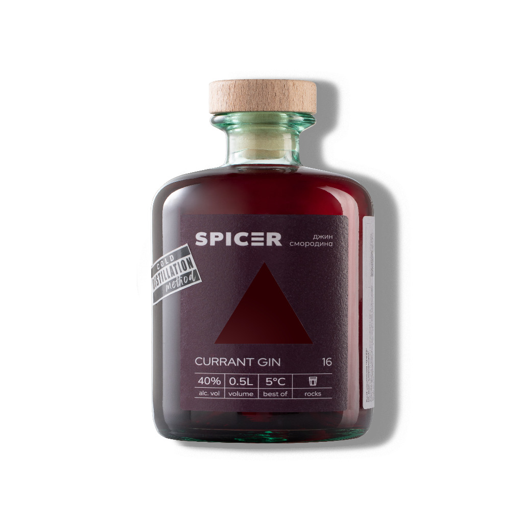 Джин ТМ "SPICER"  смородиновий 50 ml 