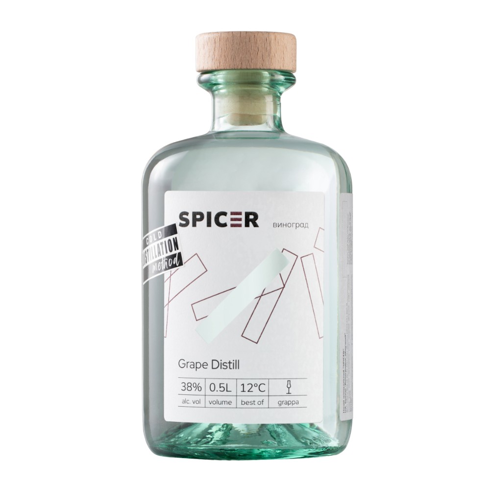 Бренді ТМ "SPICER"  GRAPE DISTILL 50ml