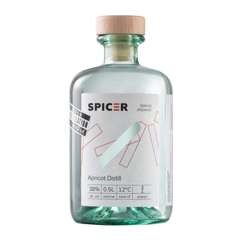 Бренді ТМ "SPICER"  APRICOT DISTILL 50ml