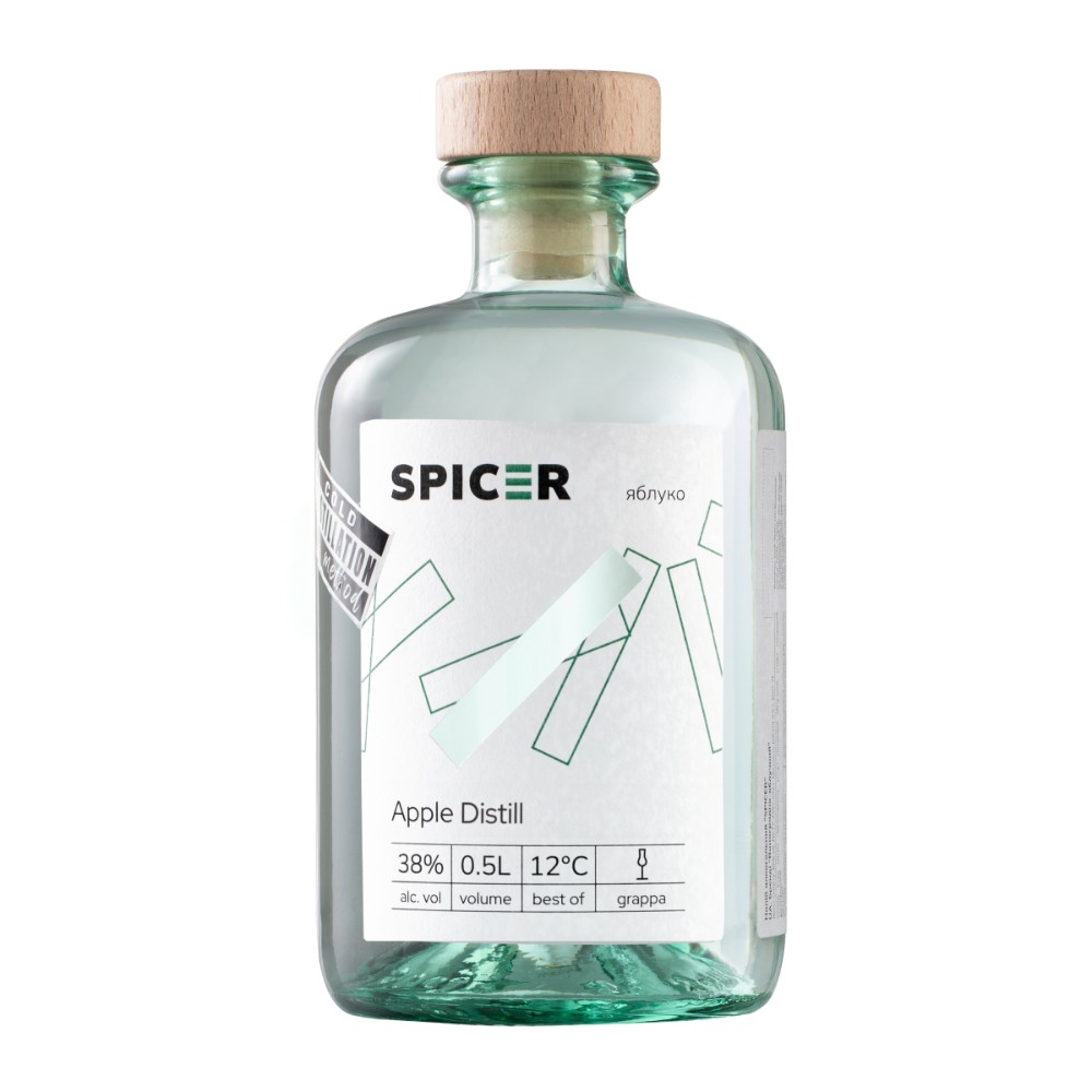Бренді ТМ "SPICER"  APPLE DISTILL 50ml