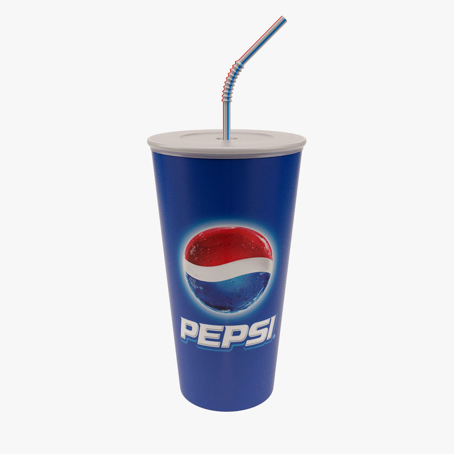 Стаканчик с трубочкой Pepsi