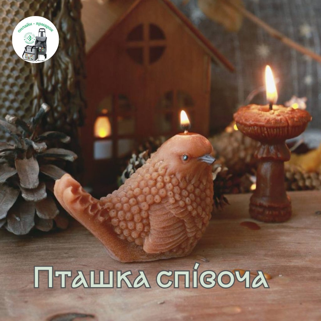 Пташка співуча свічка декоративна