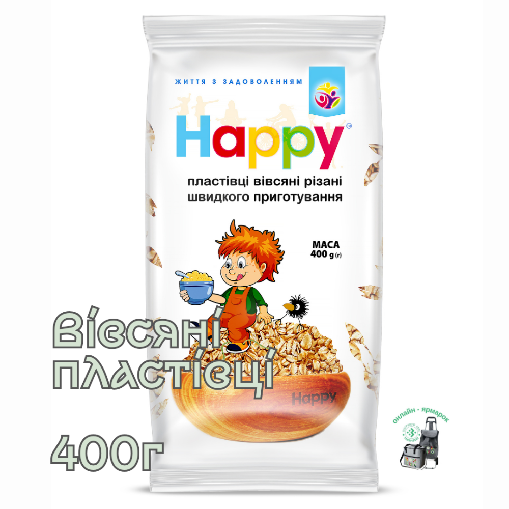 Вівсяні пластівці швидкого приготування 400 г "Добра хата"