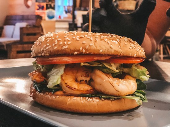 კრევეტების ბურგერი/Shrimp burger/Бургер с креветками