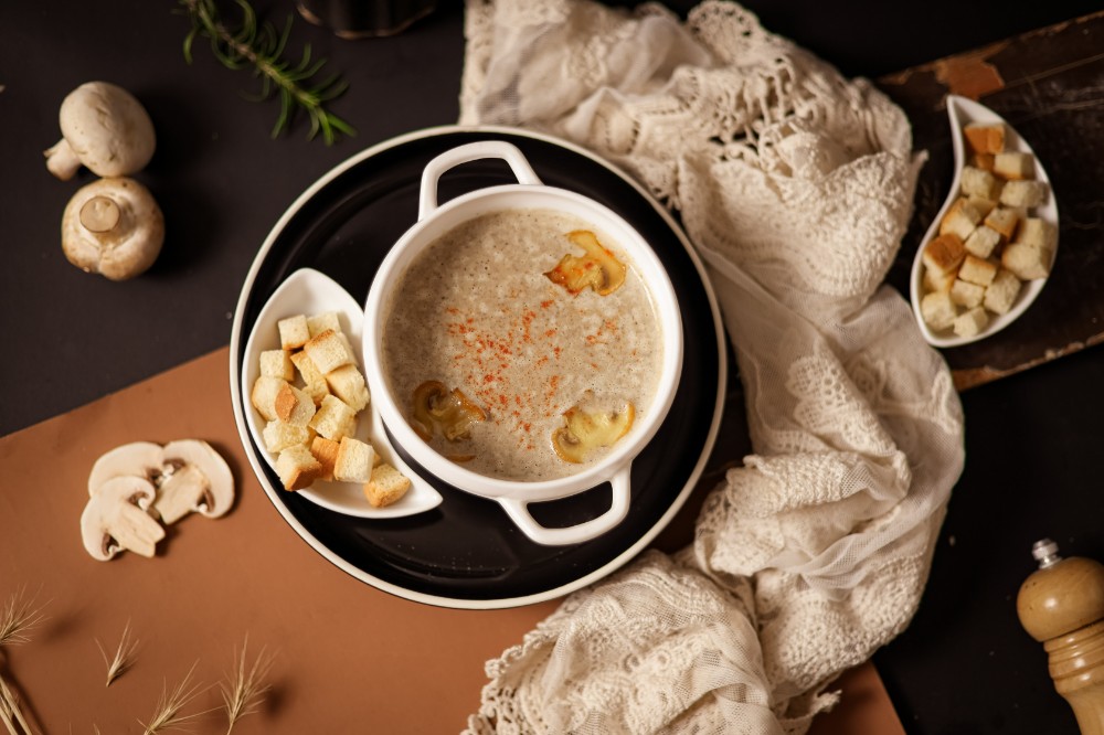 სოკოს კრემ-სუპი/Mushroom soup/Грибной суп