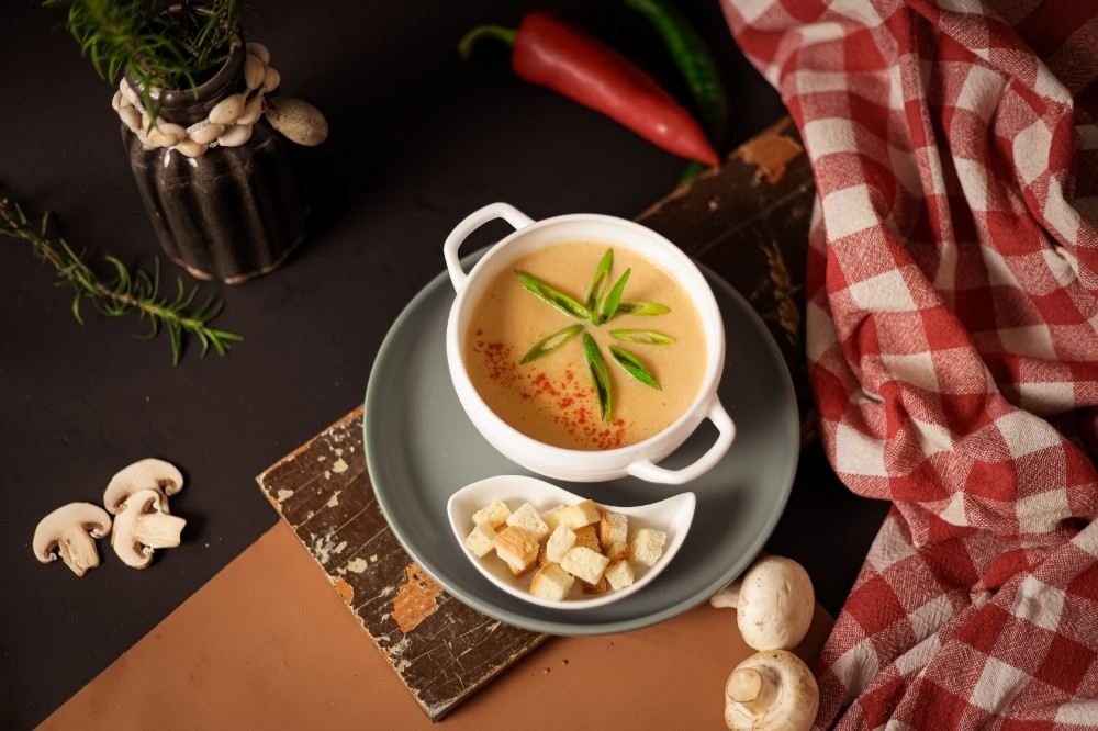 ბოსტნეულის კრემ-სუპი/Vegetable soup/Овощной суп