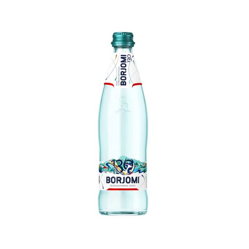 Borjomi glass bottle