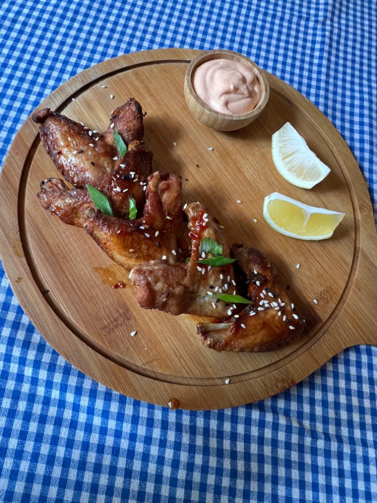 ქათმის ფრთები/Chicken wings in honey sauce/Куриные крылышки в медовом соусе