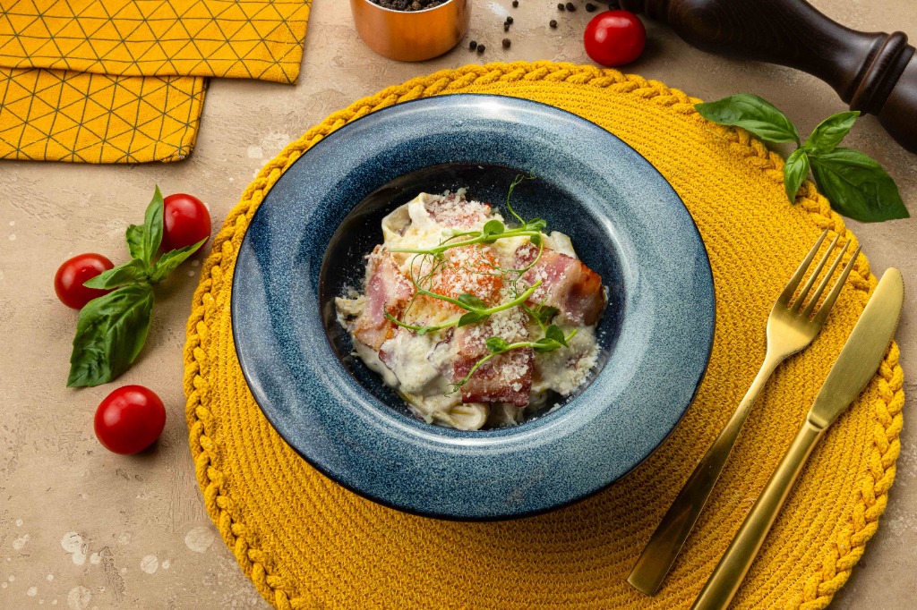 Home Made Pasta Carbonara / ხელნაკეთი პასტა კარბონარა