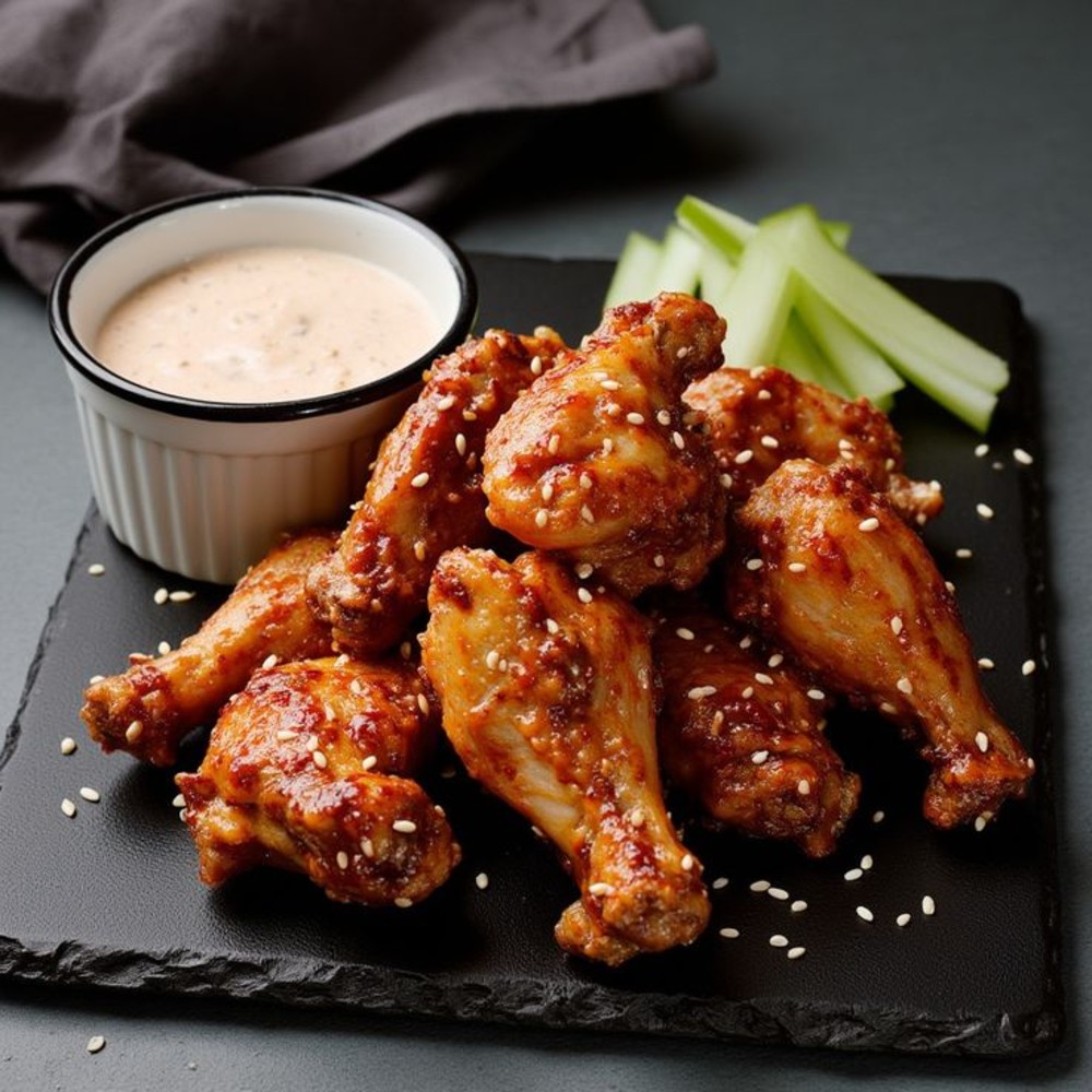 ქათმის ფრთები/Chicken wings in honey sauce/Куриные крылышки в медовом соусе