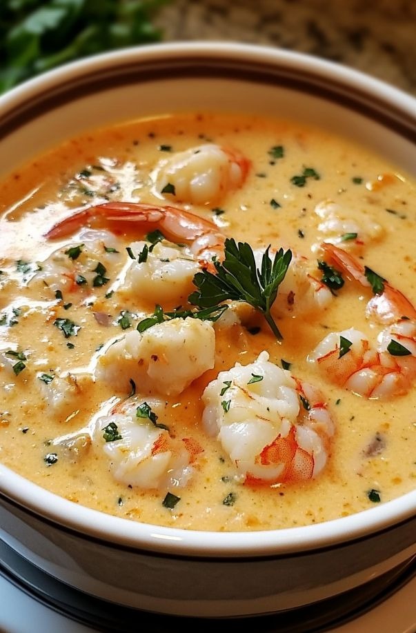კრევეტები ნაღების სოუსით/Shrimps in creamy sauce/Креветки в кремовом соусе