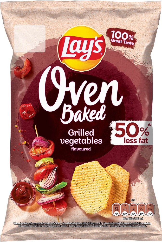 Чіпси Лейс BAKED овочі-гриль 125г