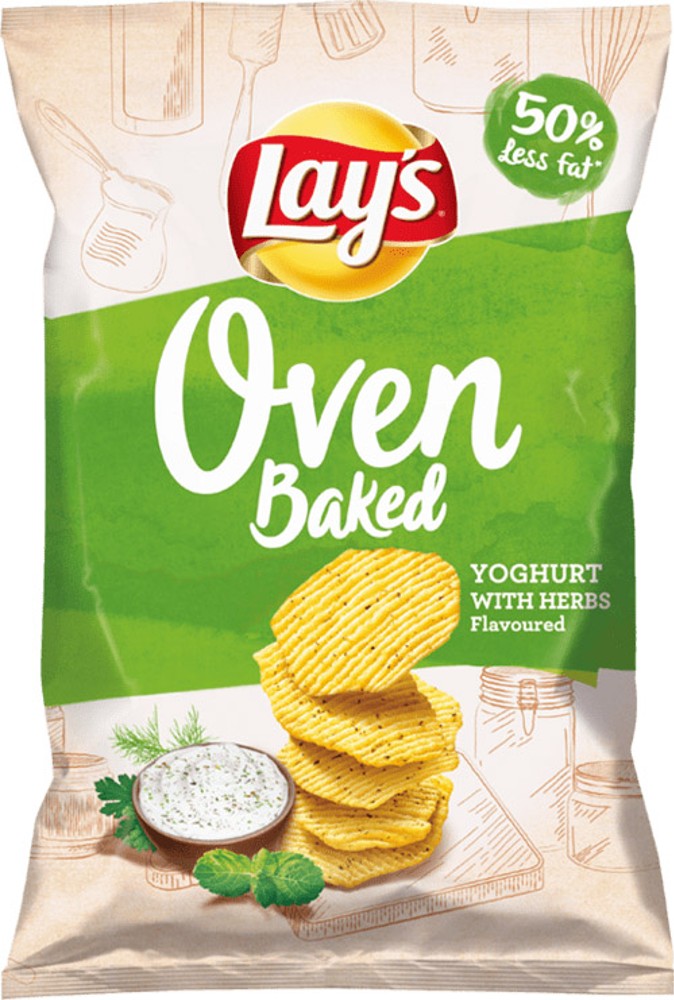 Чіпси Лейс BAKED йогурту з травами 125г