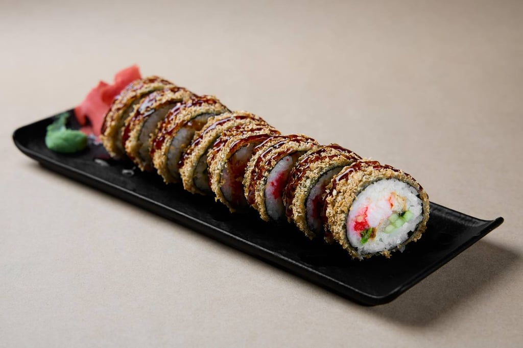 Смажений рол з вугрем 