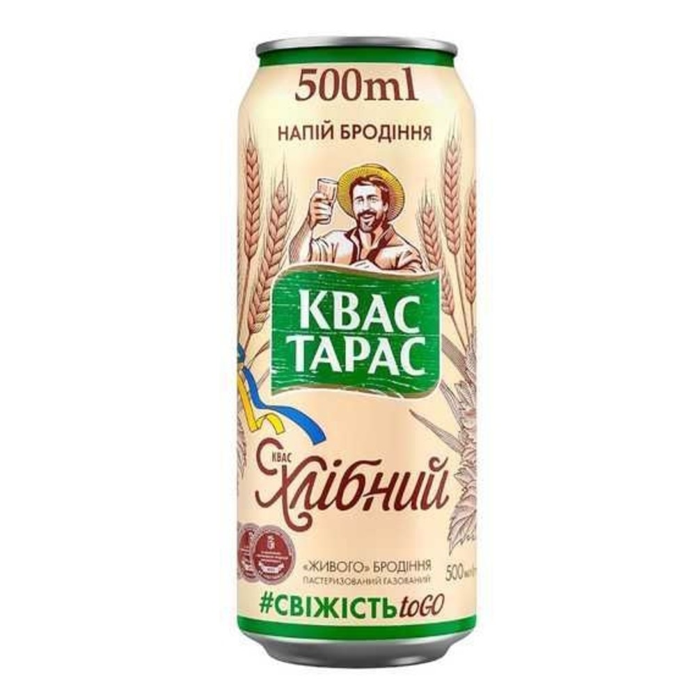 Квас Тарас з/б 0.5л.