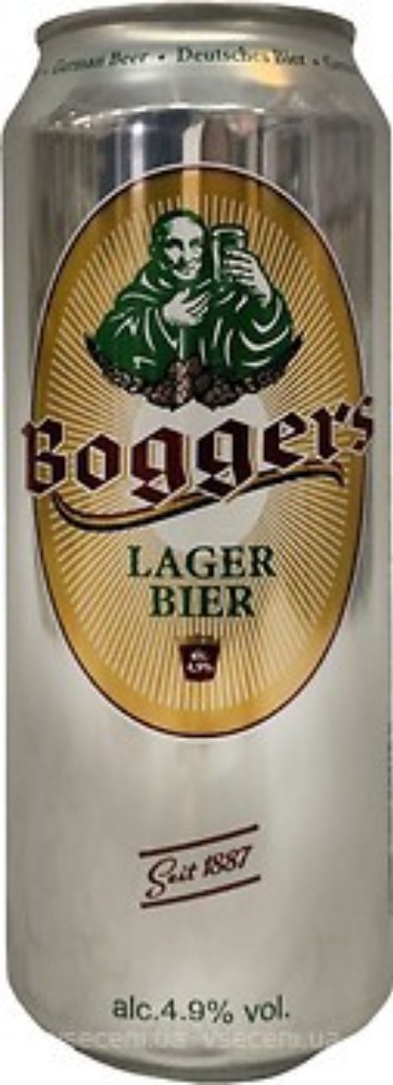 Пиво Boggers Lager ж/б 0,5л
