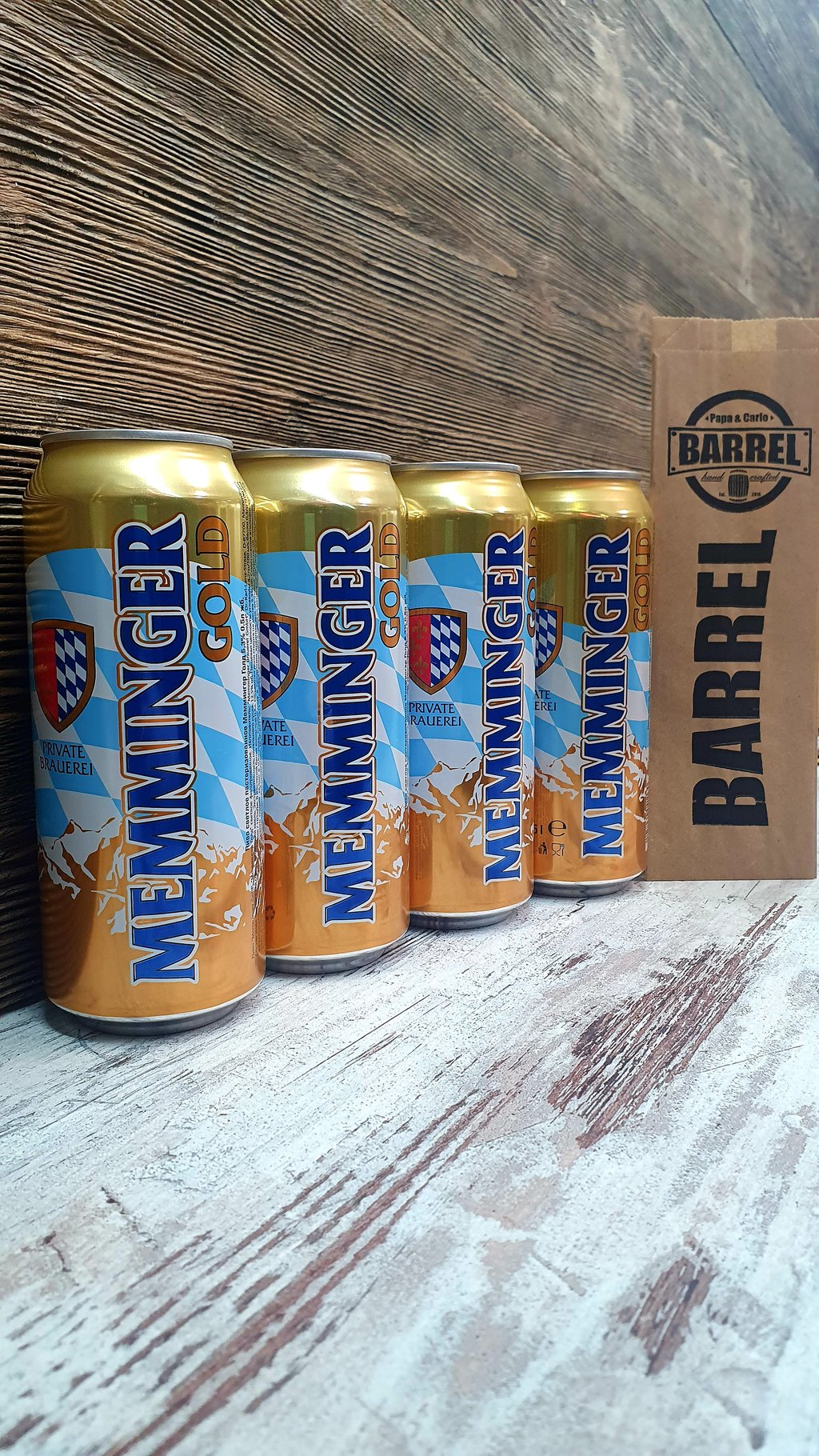 Пиво Memminger Gold ж/б 0,5л