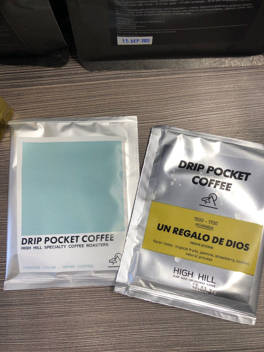 Drip pocket coffee