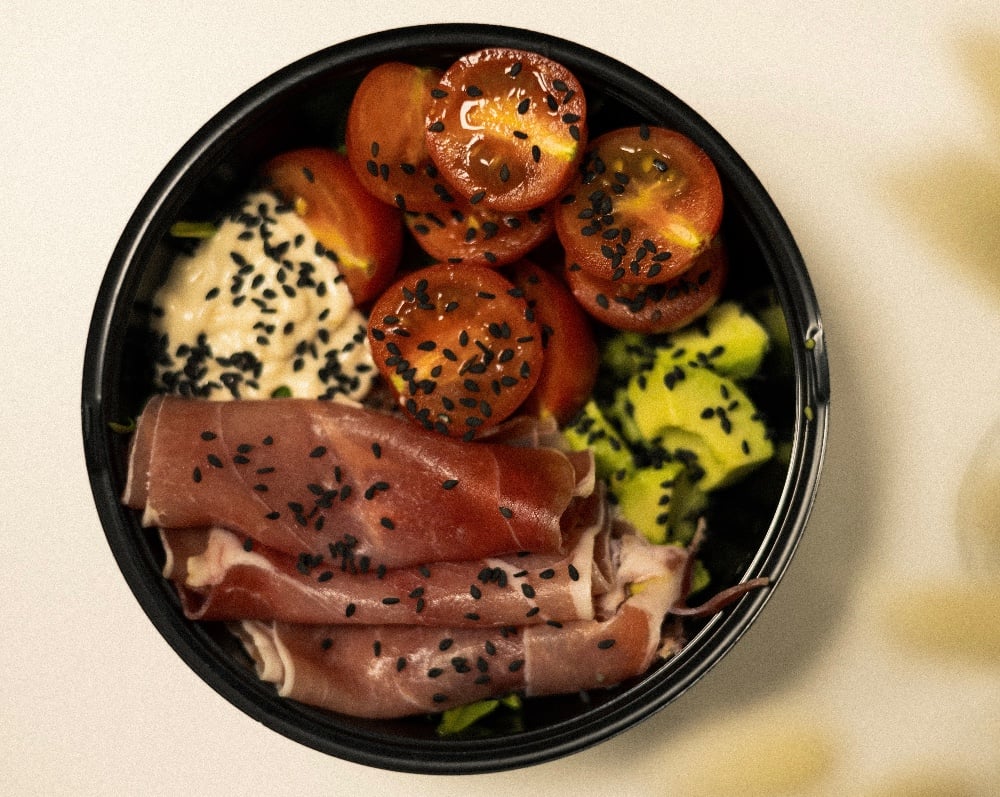 Боул з хамоном