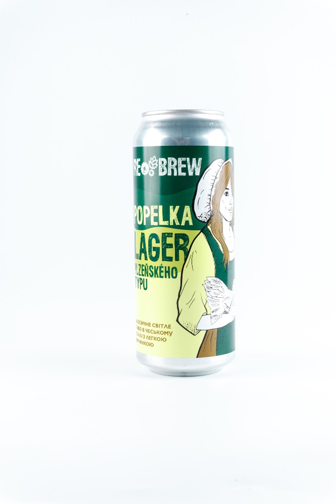 Пиво Rebrew Popelka Lager (Lager - Světlé (Czech Pale)) 5% ABV 30 IBU 0.5 
