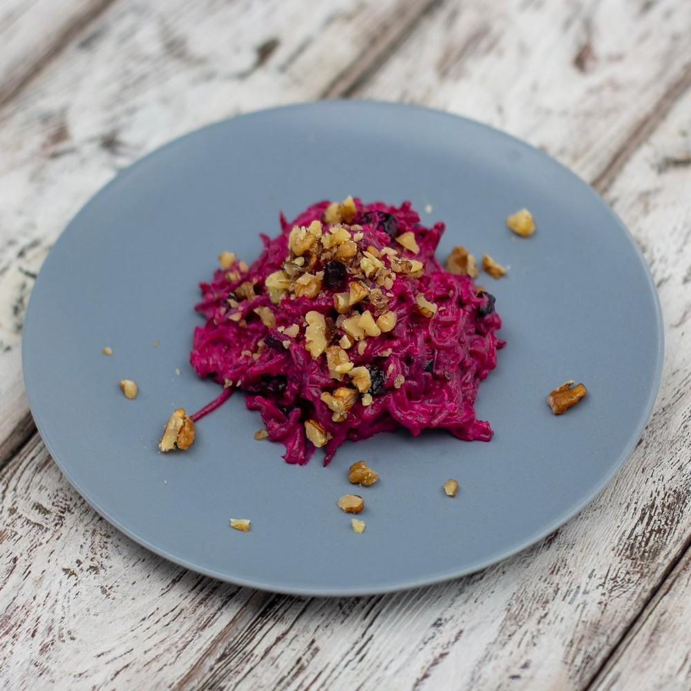 Р/ Буряк з чорносливом та горіхами 130г