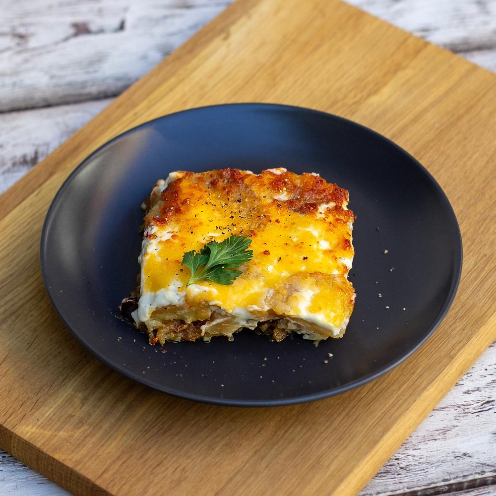 Р/ Гратен з м'ясом (на вагу)