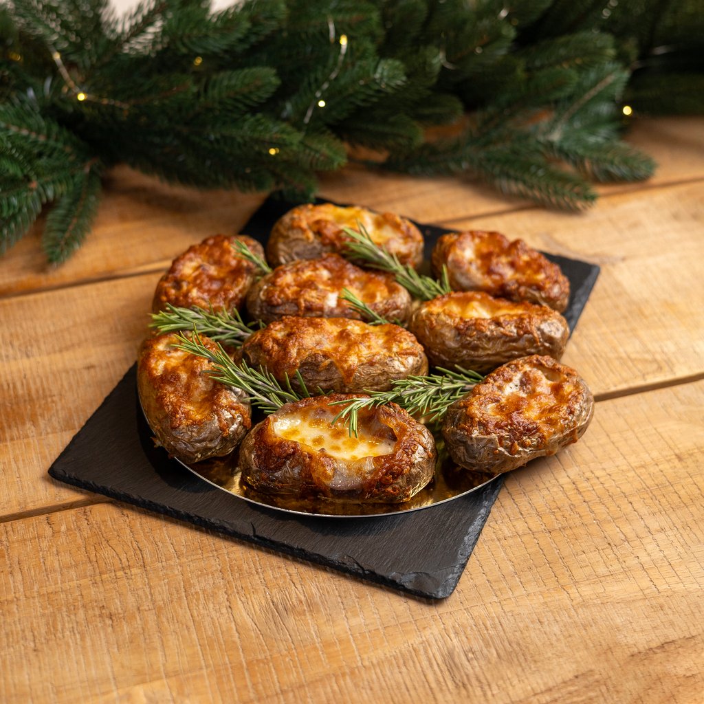 Н/ Картопля запечена з беконом та сиром 1000г (10шт.)