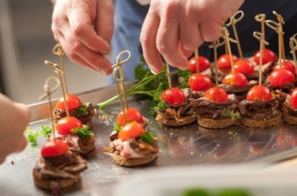 Beef Basturma and Gouda Cheese Canape