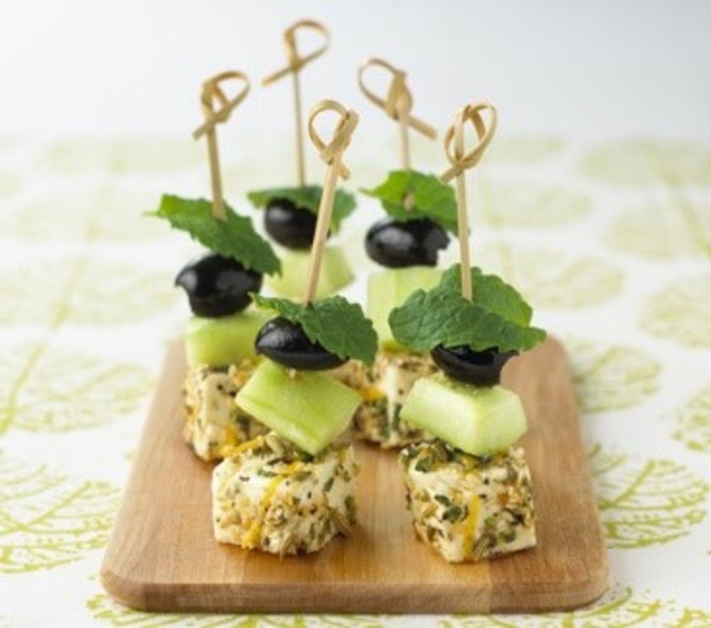 Marinated Feta Cheese Canape