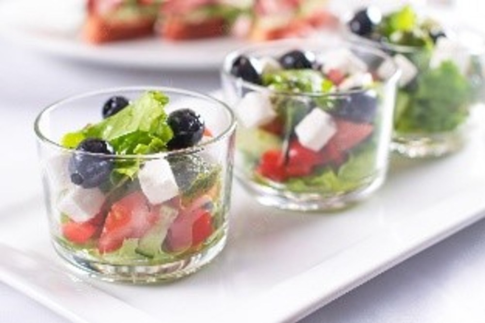 Greek Salad Glass