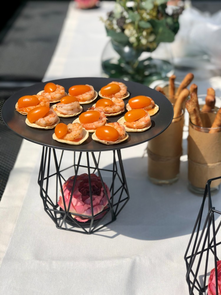 Shrimp and Cherry Tomato Tortilla Canape