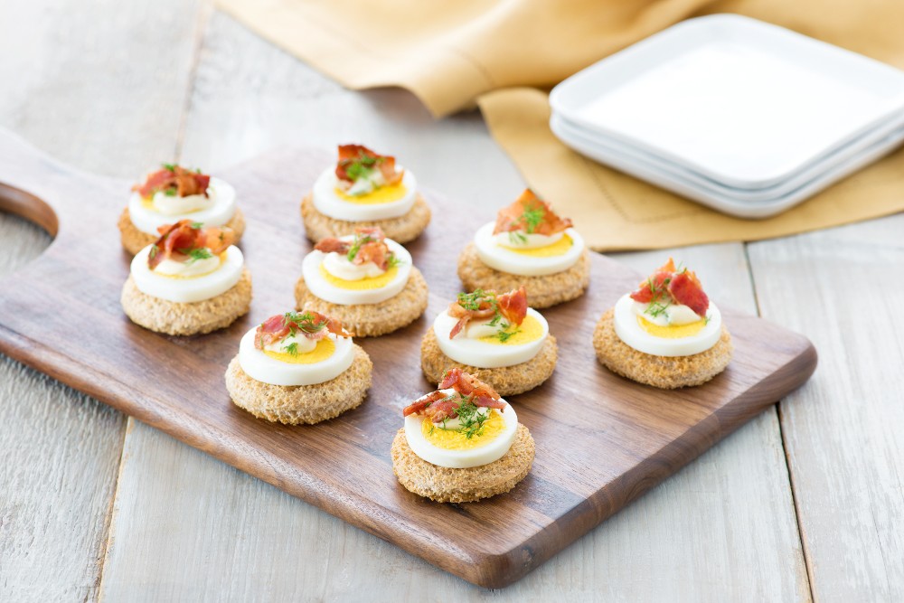 Bacon and Egg Canape