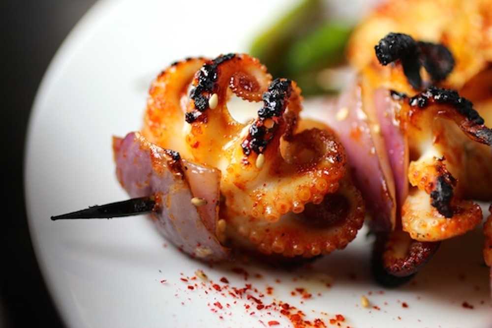 Baby Octopus Skewers