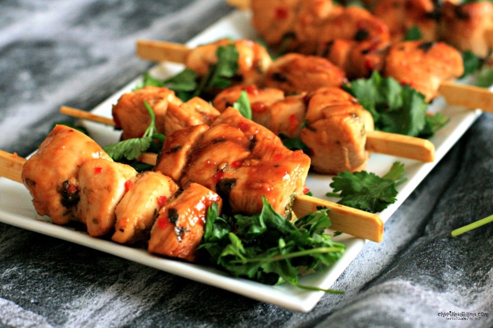 Curry Chicken Skewers