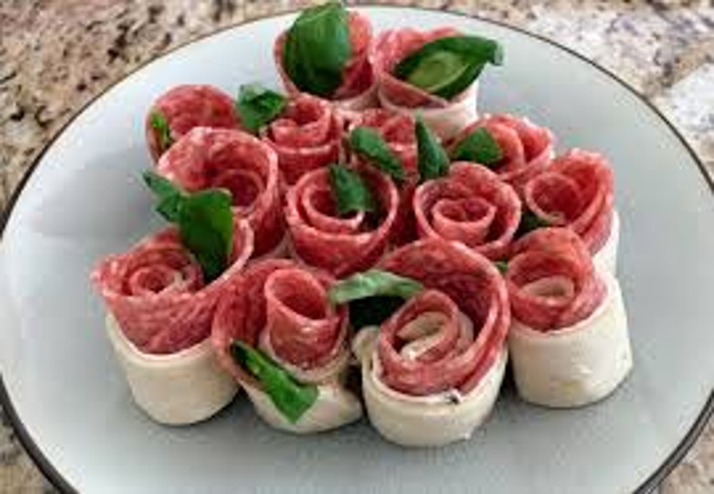 Tortilla Creamy Salami Roses