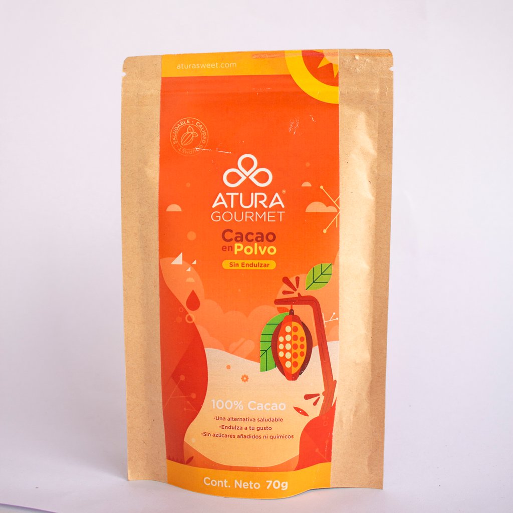 Cacao en polvo 70g Atura