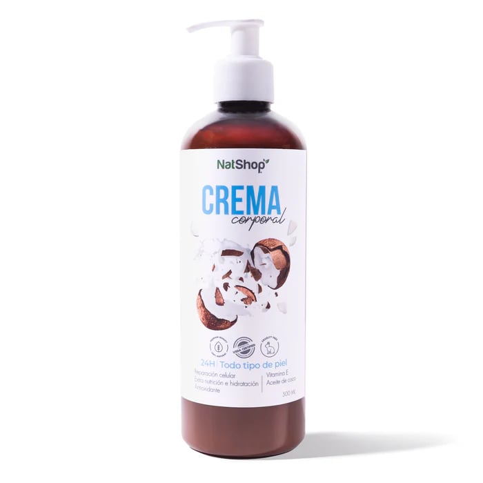Crema Corporal Coco Natshop 500ml