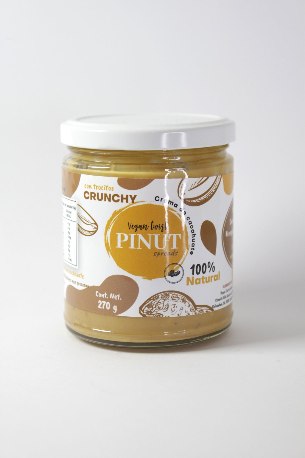 Crema de cacahuate Crunchy - Pinut 270 g
