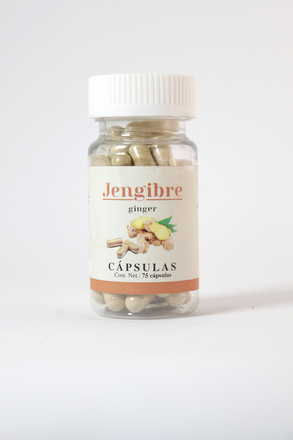 Capsulas de jengibre 75 pzas.
