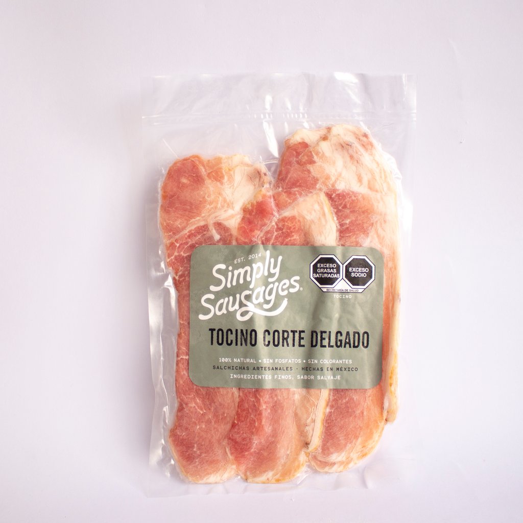 Tocino/Bacon Simply Sausages 250g.