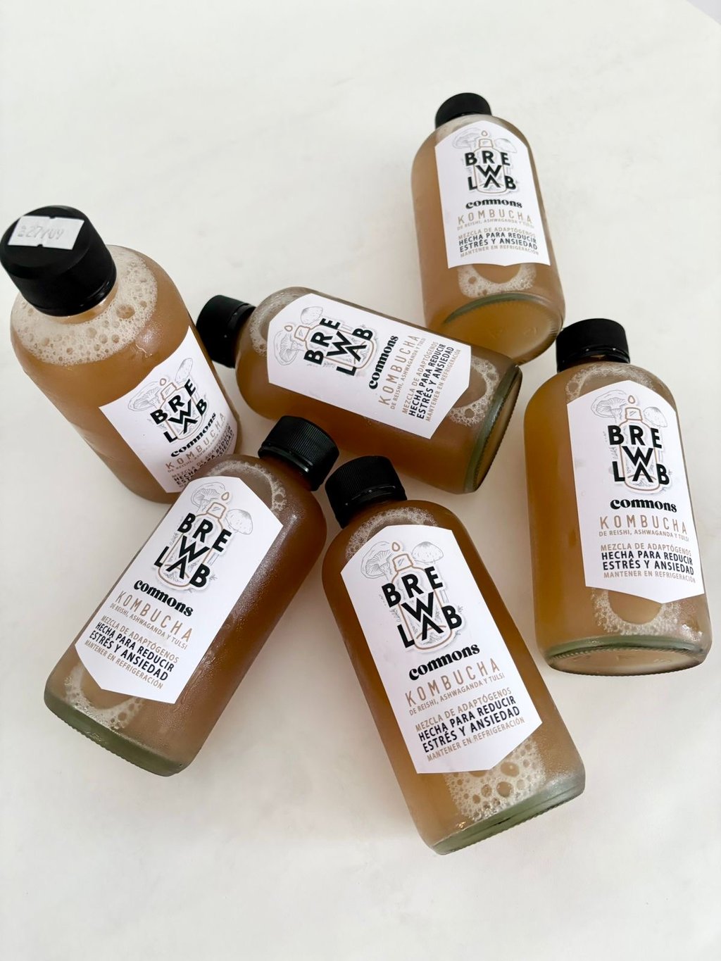 Kombucha con Adaptogenos 300ml. Brew Lab