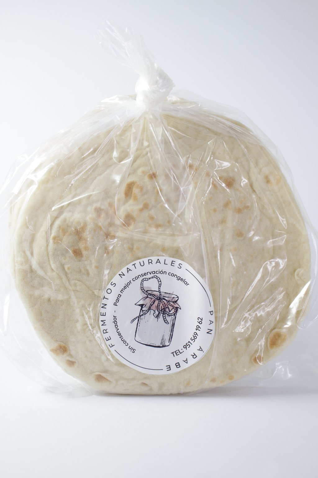Pan Pita 6 piezas Fermentos Naturales