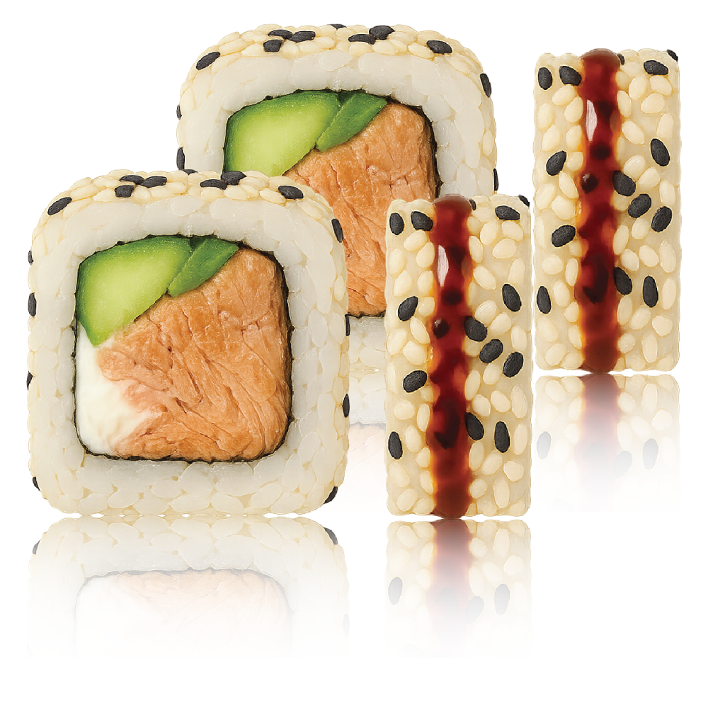 1+1 "TERIYAKI LAKS" uramaki 16 pcs.