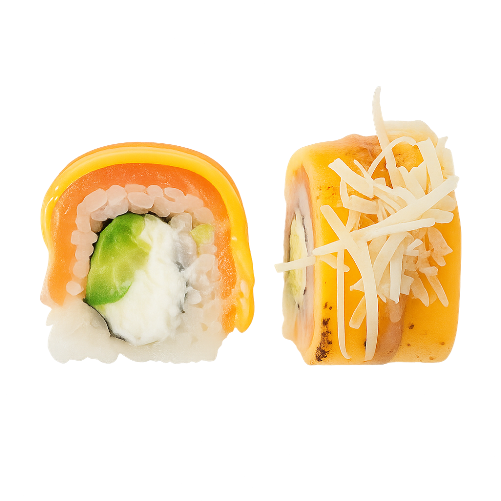 "3 Cheese" kaburi maki 8 pcs. NEW!!!