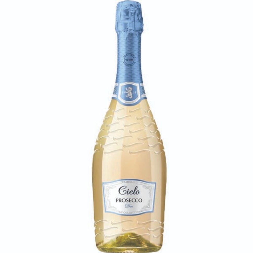 Вино ігристе Cielo "Prosecco Spumante Brut" DOC брют, біле Італя 0,75 л