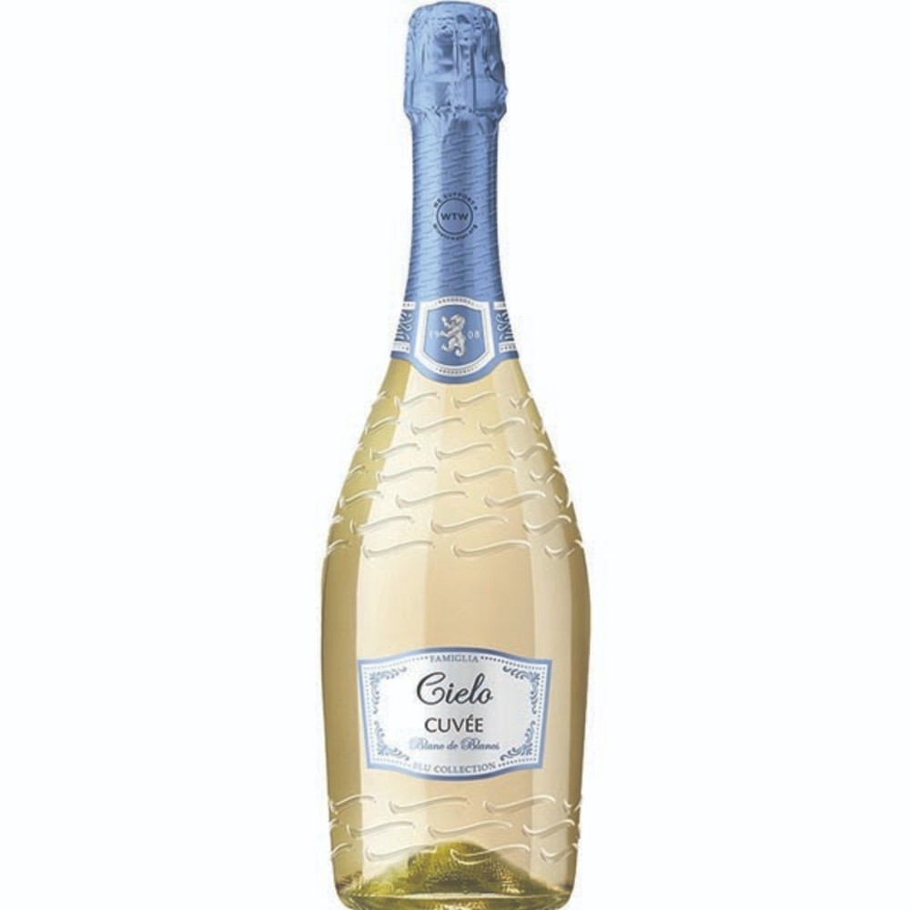 Вино ігристе Cielo "Cuvee Blanc de  Blance Spumante Extra Dry" Екстрасухе, біле Італія 0,75 л