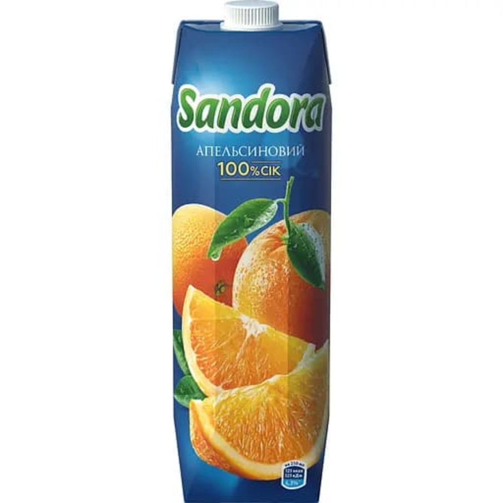 Апельсиновий сік ТМ Sandora 0,95 л