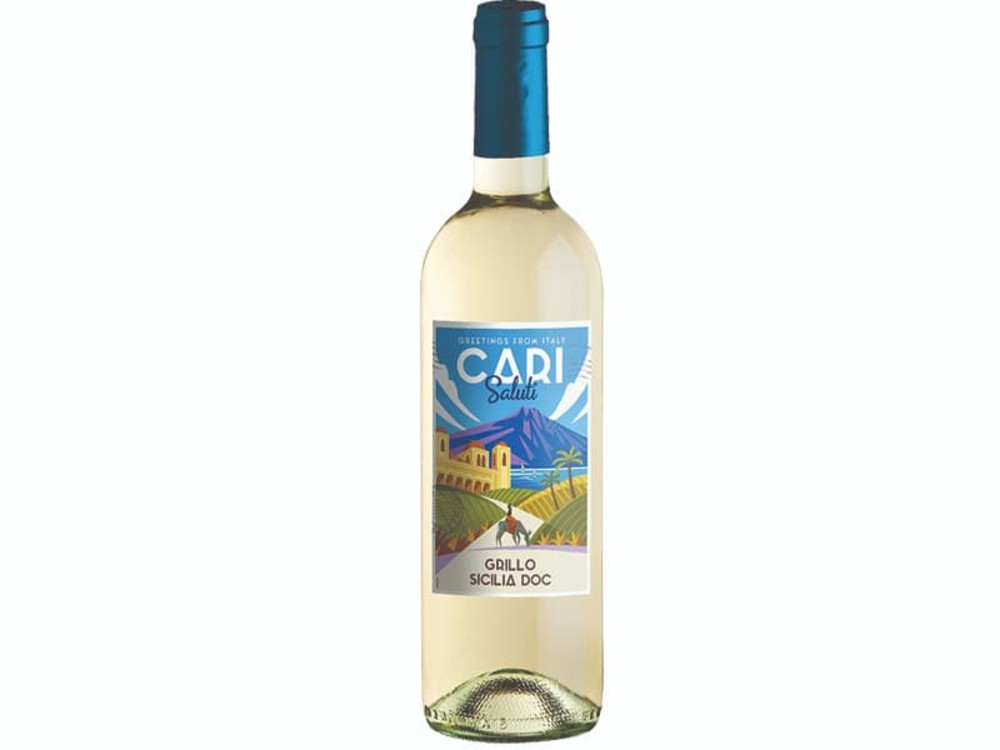 Італія / Cari Saluti Grillo Sicilia DOC сухе 0,750 л