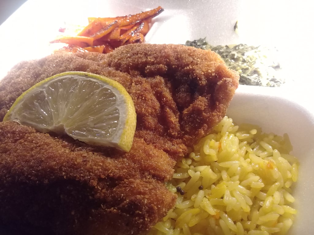 Chicken Schnitzel + Side